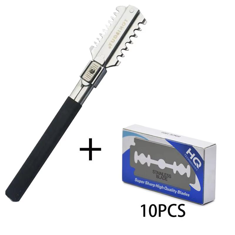 Men'S Grooming Hair - Double-Edge Scheren Kapsel Scheermes Messen Handleiding
