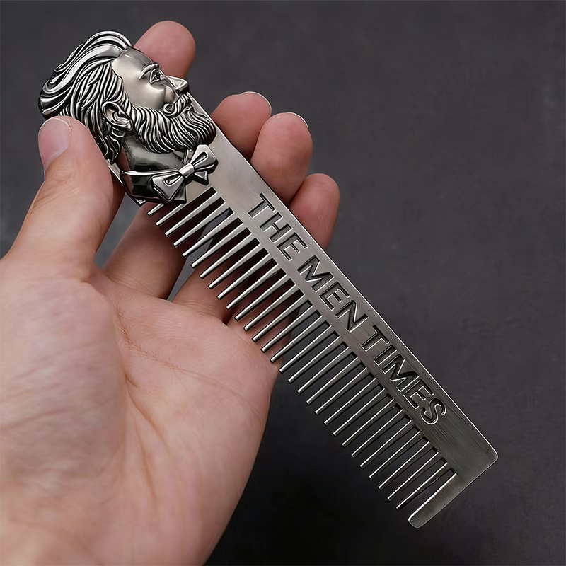 Men'S Grooming Oil - Vintage metalen haar kam retro oliekam