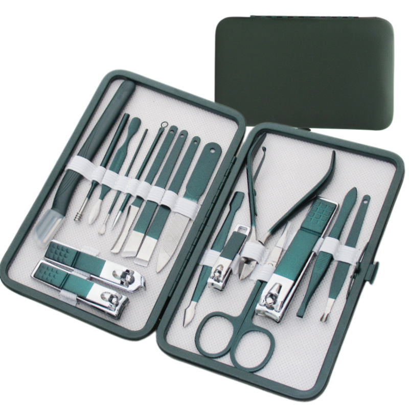 Men'S Grooming Fingernails - 18-delige roestvrijstalen nagelknipperset voor manicure en