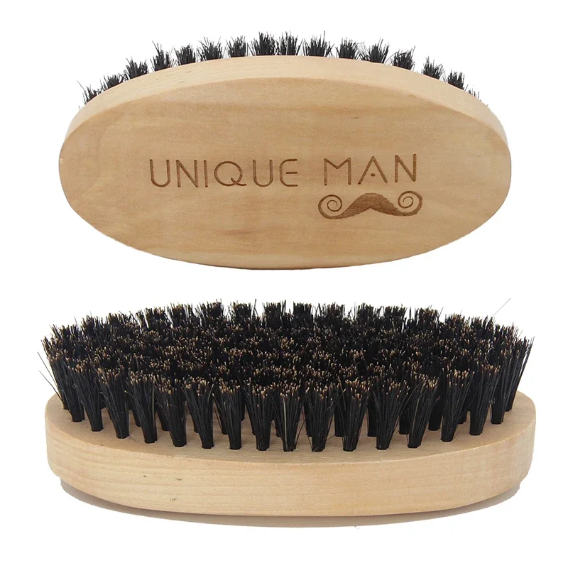 Men'S Grooming Hair - Houten haarbaardborstel voor mannen Natuurlijke houten