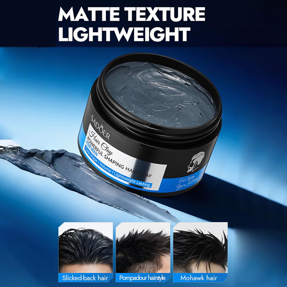 Men'S Grooming Hair - Haarstylingklei voor mannen, sterke hold, matte