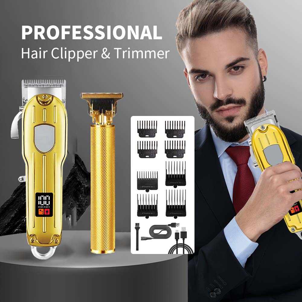 Men'S Grooming Kits - 2-in-1 Elektrische Haarkapper & T-Blade Trimmer