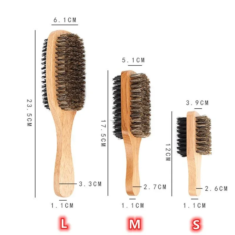 Men'S Grooming Products - Baardborstel met natuurlijk houten handvat en