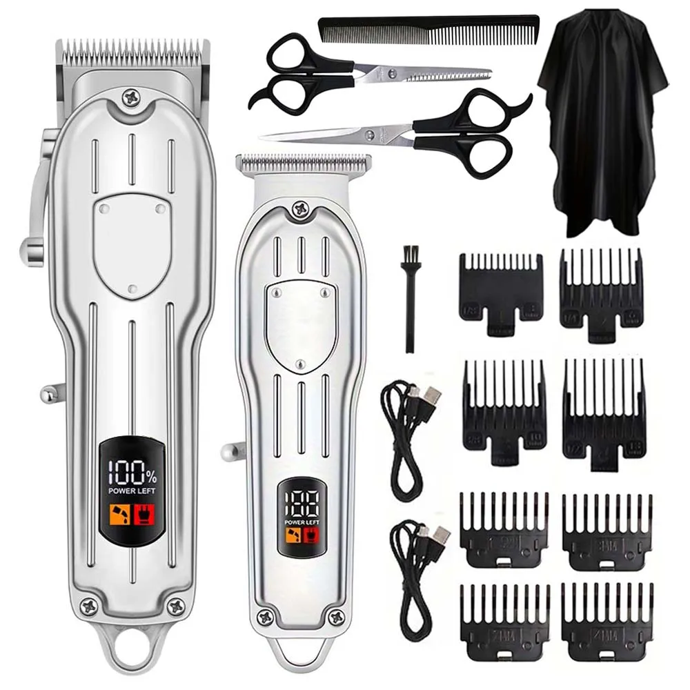 Men'S Grooming Kits - Elektrische tondeuse met digitaal display, multifunctioneel,