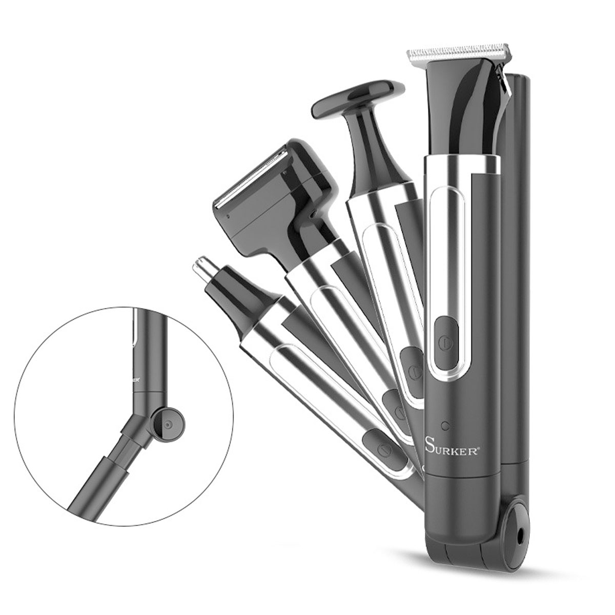Men Grooming Full Body - Surker 4-in-1 scheerapparaat voor mannen Verzorgingsset