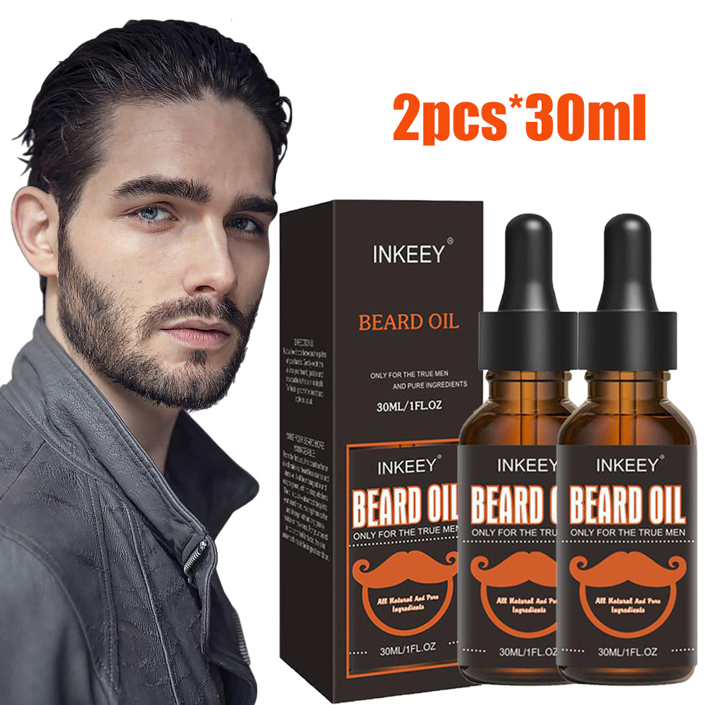 Men'S Grooming Oil - 2 Stuks Baardverzorgingsolie Voor Mannen Natuurlijke