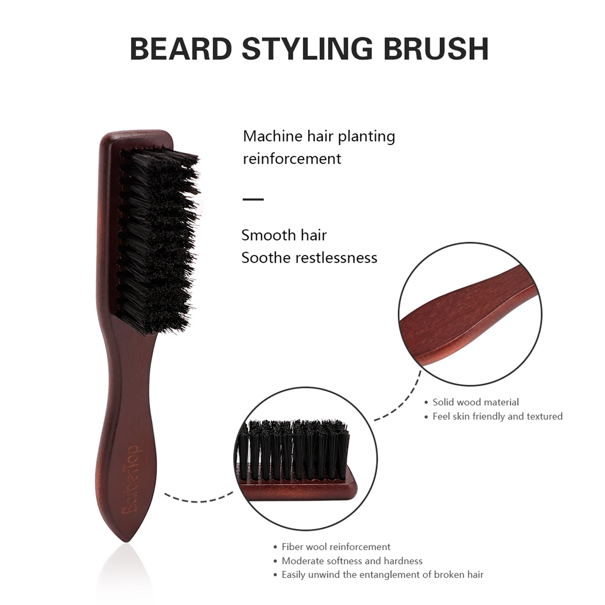 Barbershop Houten Handvat Vark - Men'S Grooming Hair recensie en prijs