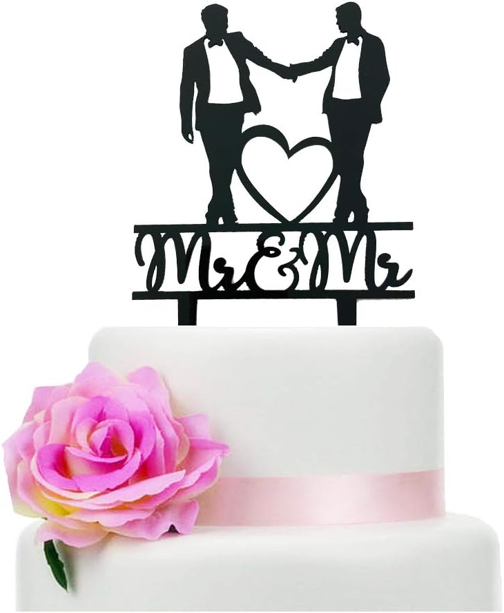 Mr & Mr Cake Topper, zwart acr - Men'S Grooming For Engagement recensie en prijs
