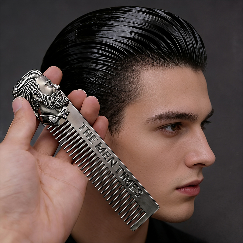 Vintage metalen haar kam retro - Men'S Grooming Oil recensie en prijs