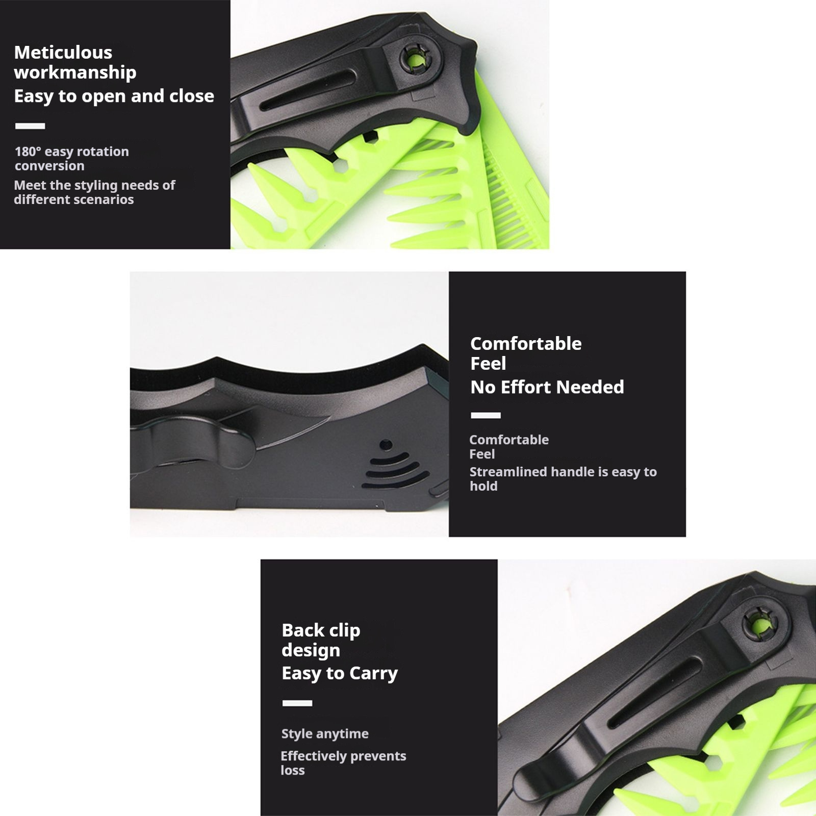 Dual Tooth Opvouwbare Kam voor - Men'S Grooming Products recensie en prijs