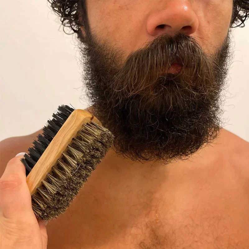Baardborstel met natuurlijk ho - Men'S Grooming Products recensie en prijs